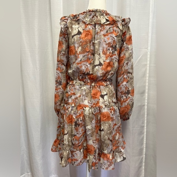 Anthropology current air Ruffled Floral Mini Dress | size XS - Picture 4 of 12